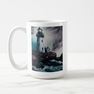 Lighthouse During Storm 15 oz Basic Mug