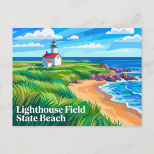Lighthouse Field State Beach California Postcard