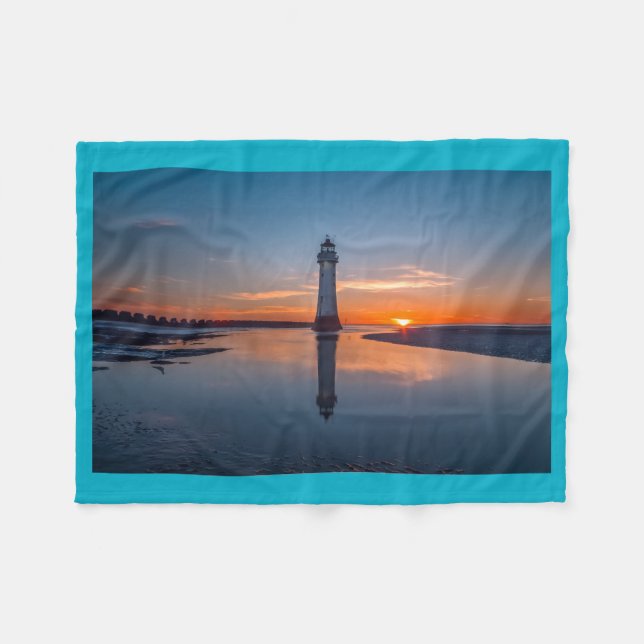 Lighthouse Fleece Blanket (Front (Horizontal))