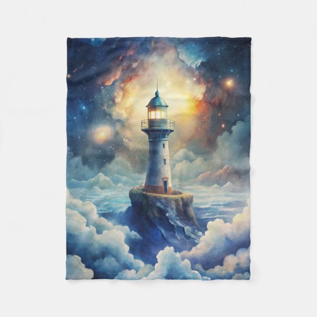 Lighthouse Fleece Blanket (Front)