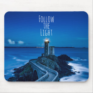 Lighthouse Follow the Light Mouse Mat