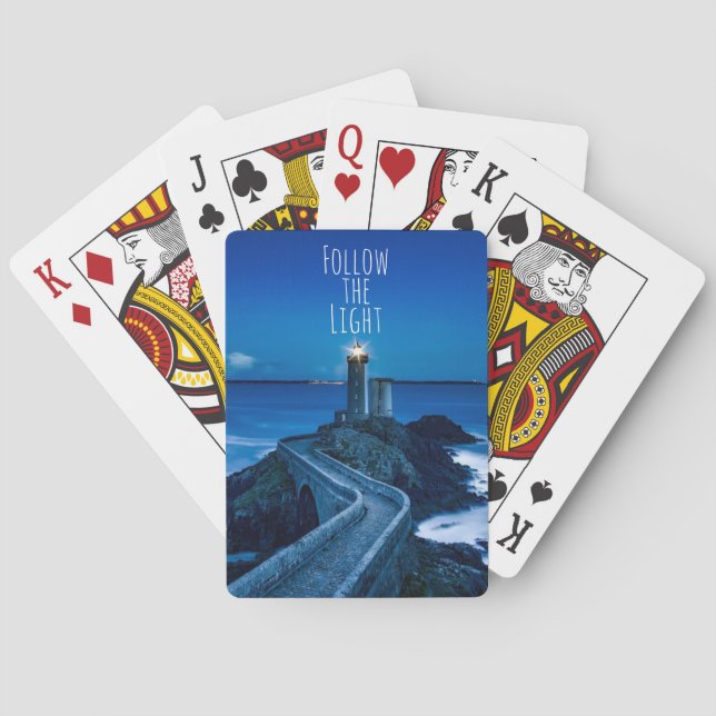 Lighthouse Follow the Light Playing Cards (Back)