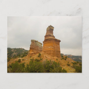 Lighthouse Formation, Palo Duro Canyon, Texas Postcard