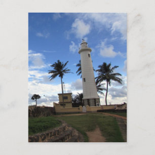 lighthouse galle fort postcard