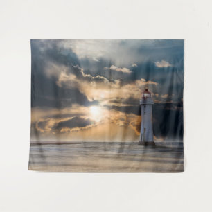 Lighthouse glow tapestry