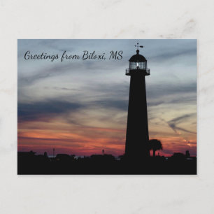 Lighthouse Greeting Postcard