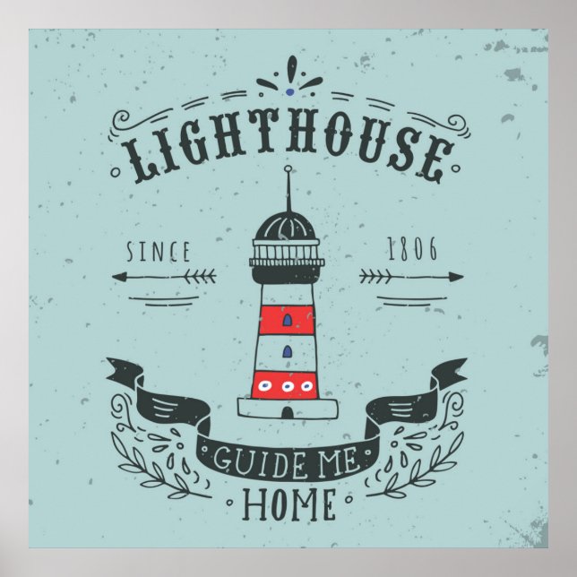 Lighthouse Guide Me Home Poster (Front)