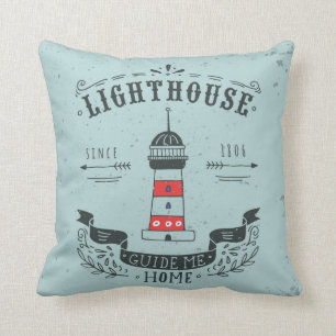Lighthouse Guide Me Home Poster Cushion