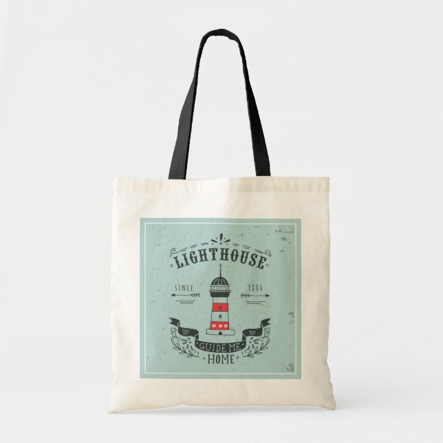 Lighthouse Guide Me Home Poster Tote Bag (Front)