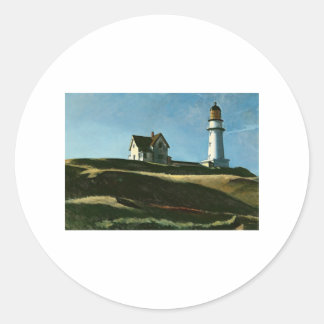 Lighthouse Hill - Edward Hopper Classic Round Sticker