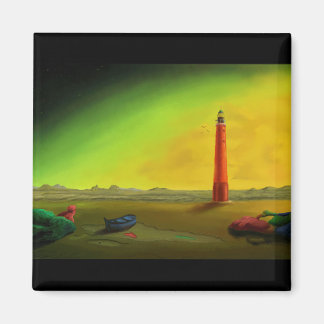 Lighthouse in a Barren Landscape magnet