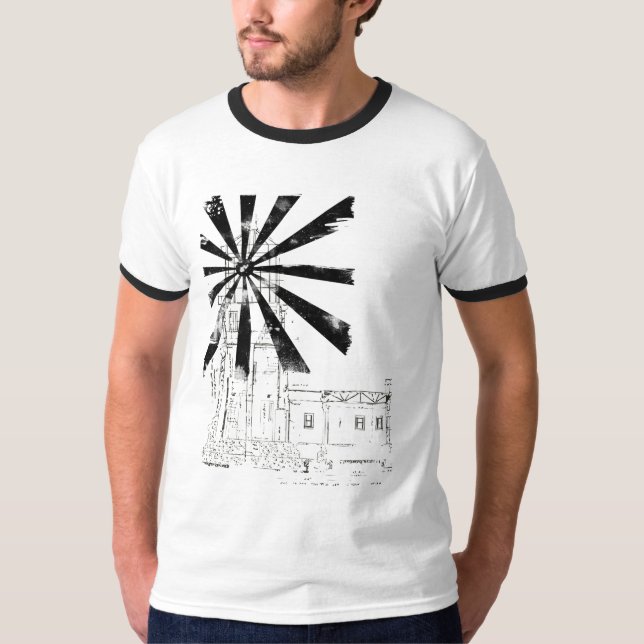Lighthouse In Black Shirt (Front)