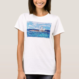 Lighthouse in Blue T-Shirt