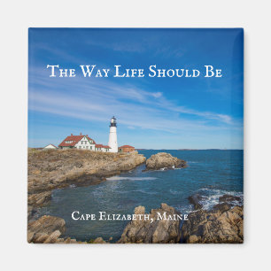 Lighthouse in Cape Elizabeth, Maine Magnet