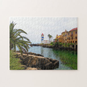 Lighthouse in Cascais, Portugal Jigsaw Puzzle