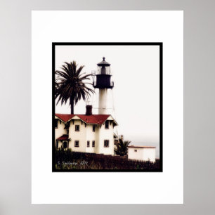 Lighthouse in Colour Poster