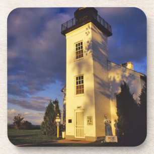 Lighthouse in Escanaba UP Michigan Coaster