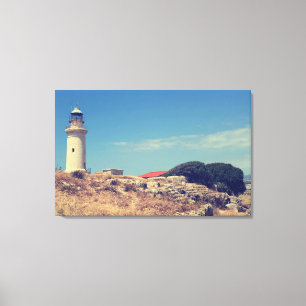 Lighthouse in Paphos Canvas Print