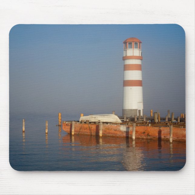 Lighthouse In Podersdorf Mouse Mat (Front)
