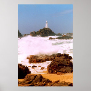 LIGHTHOUSE IN STORMY WEATHER POSTER