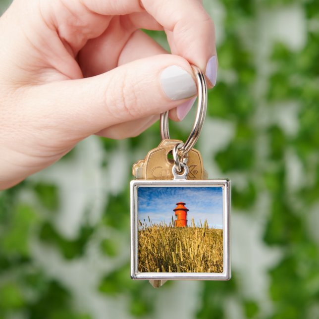 Lighthouse in Stykkisholmur, Iceland Key Ring (Hand)