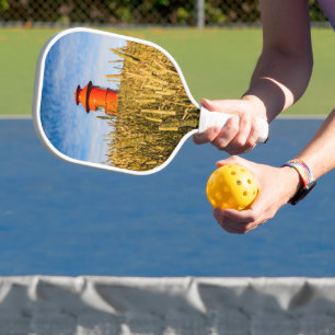 Lighthouse in Stykkisholmur, Iceland Pickleball Paddle
