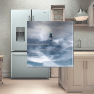 Lighthouse in the storm - Baltic Sea  Magnet