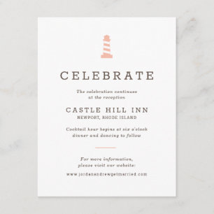 Lighthouse Insert for Nautical Beach Wedding