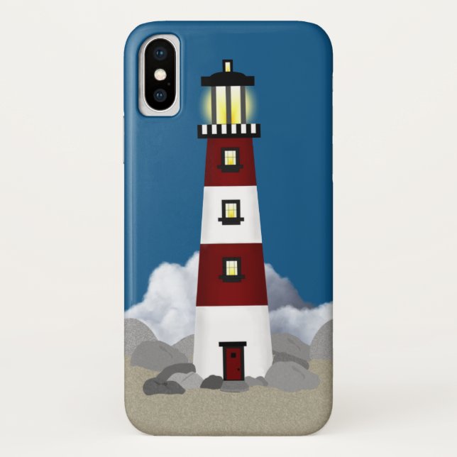 Lighthouse iPhone X Case (Back)