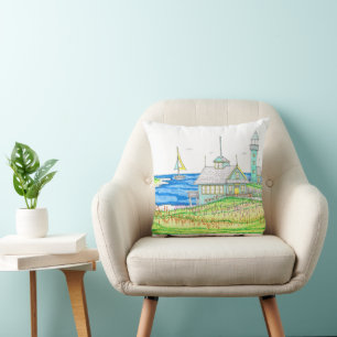 Lighthouse Island Pillow
