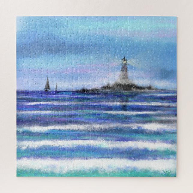  Lighthouse Jigsaw Puzzle - Painting (Vertical)