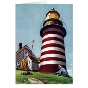 Lighthouse Keeper by Stevan Dohanos
