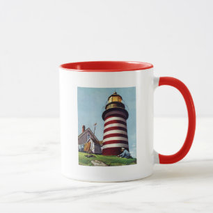 Lighthouse Keeper by Stevan Dohanos Mug