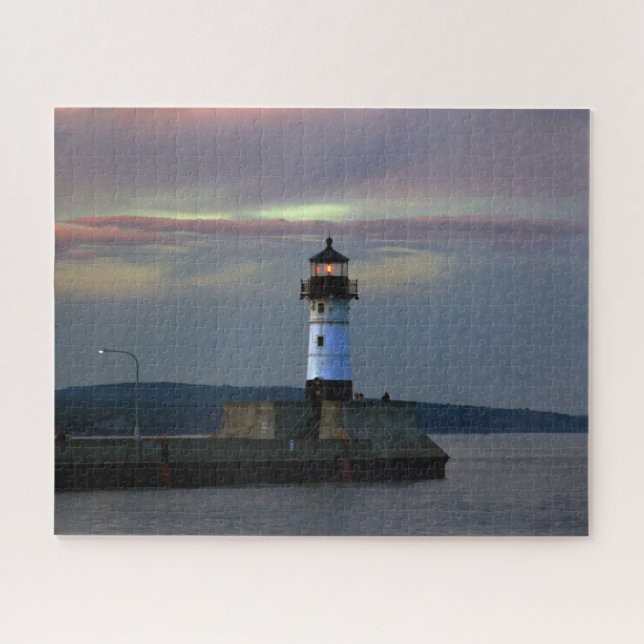 Lighthouse, Lake Superior Jigsaw Puzzle (Horizontal)