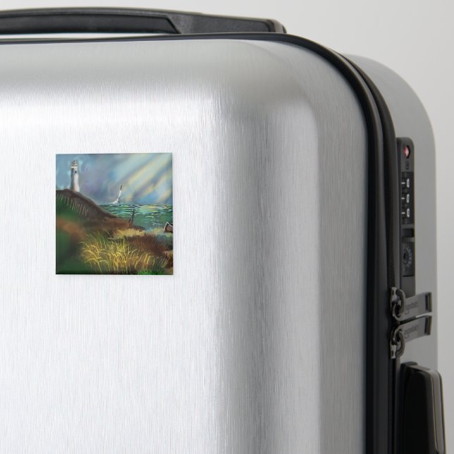Lighthouse Landscape Magnet (In Situ (Luggage))