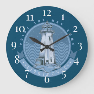 Lighthouse  large clock