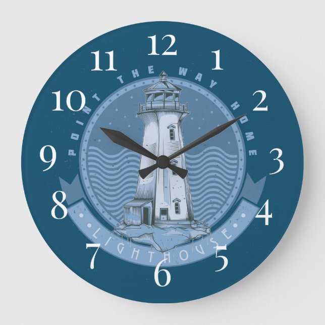 Lighthouse  large clock (Front)