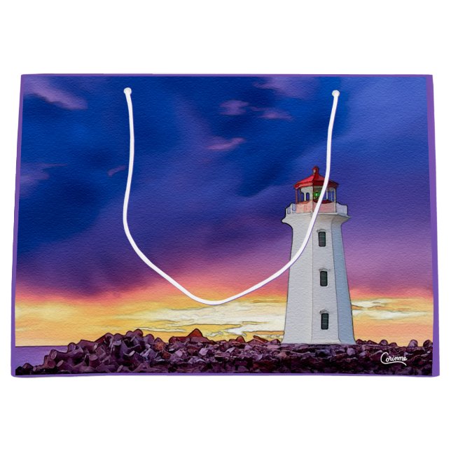 Lighthouse - Large Gift Bag (Front)