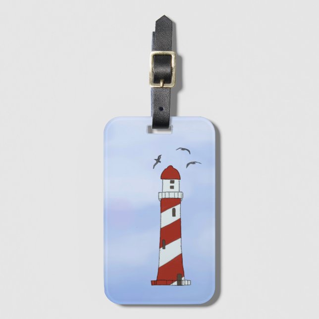 lighthouse luggage tag (Front Vertical)