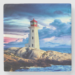 Lighthouse - Marble Coaster