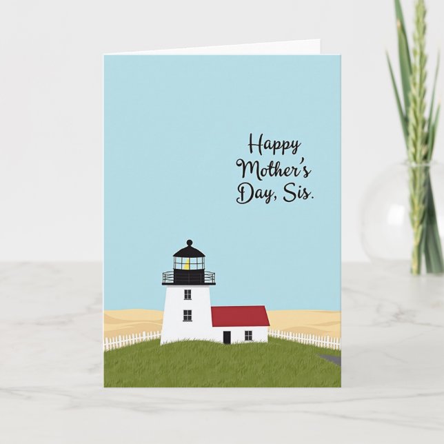 Lighthouse Mothers Day View Card (Front)
