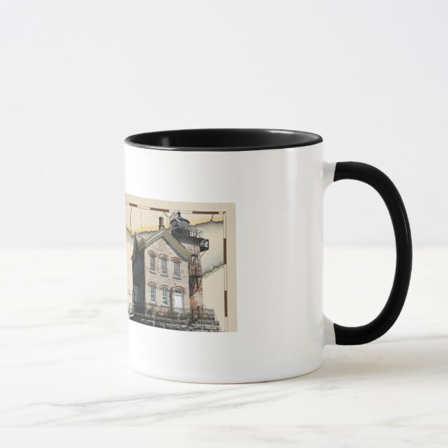 Lighthouse mug #1, Hudson-Athens & Saugerties (Right)