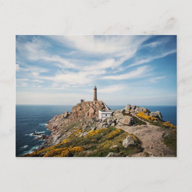 Lighthouse & Museum | Cabo Vilan Galicia Spain Postcard (Front)