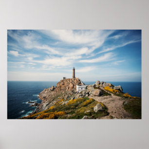 Lighthouse & Museum   Cabo Vilan Galicia Spain Poster