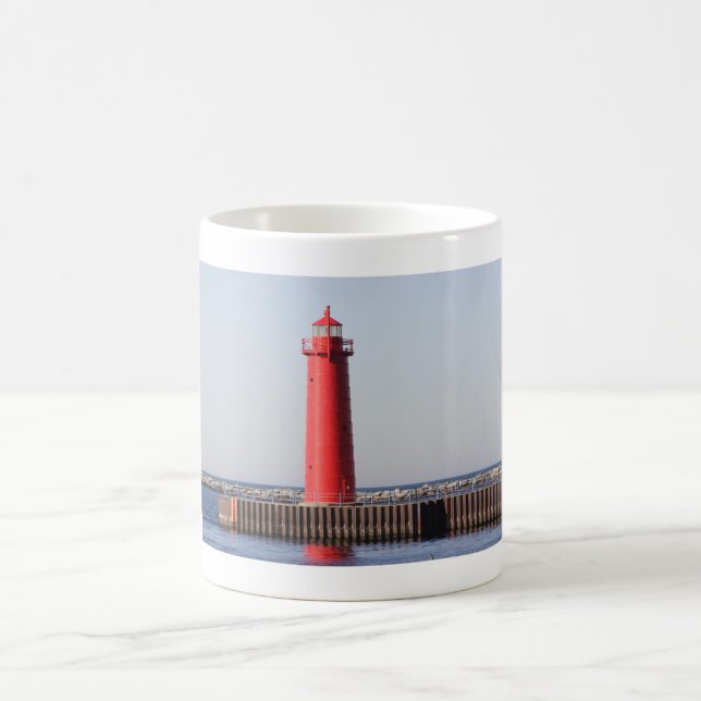 Lighthouse Muskegon, Michigan Coffee Mug (Center)
