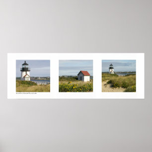 Lighthouse Nantucket, Massachusetts Triptych Poster