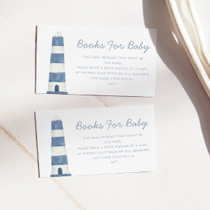 Lighthouse Nautical Baby Shower Enclosure Card
