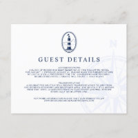 Lighthouse Nautical | Wedding Guest