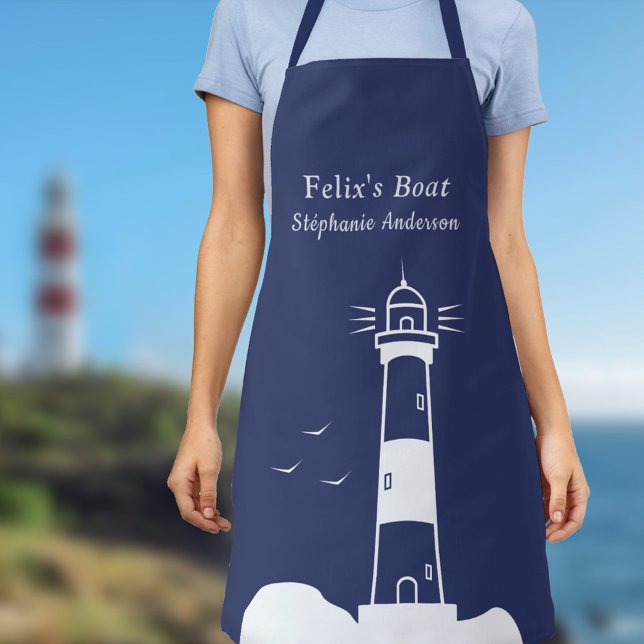 Lighthouse Navy Blue Apron (Lighthouse Navy Blue Apron)
