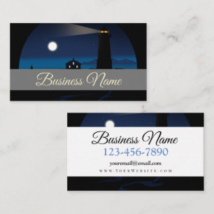 Lighthouse Night Business Card